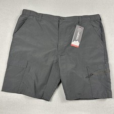 Wrangler ATG Peak Short Shorts Mens 44 Gray Nylon Cargo Hiking 9" Inseam