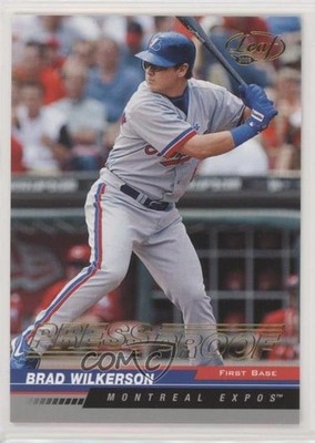2005 Leaf Gold Press Proof 7/25 Brad Wilkerson #121 b9e