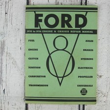 Ford V8 Engine Chassis Repair Service Shop Manual 1932 1933 1934 1935 1936