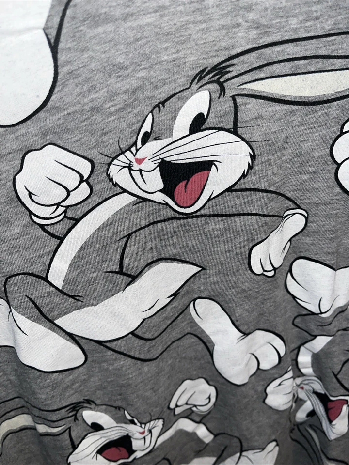 MENS DIVIDED BY H&M LOONEY TUNES BUGS BUNNY COLLECTION GRAY T-SHIRT SIZE Medium - Image 2 of 4