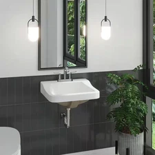 Aragon 19 in. Rectangular Vitreous China Bathroom Sink in White