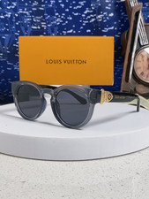 Louis Vuitton 58106 Transparent Gray Frame Round Sunglasses 48 25-140