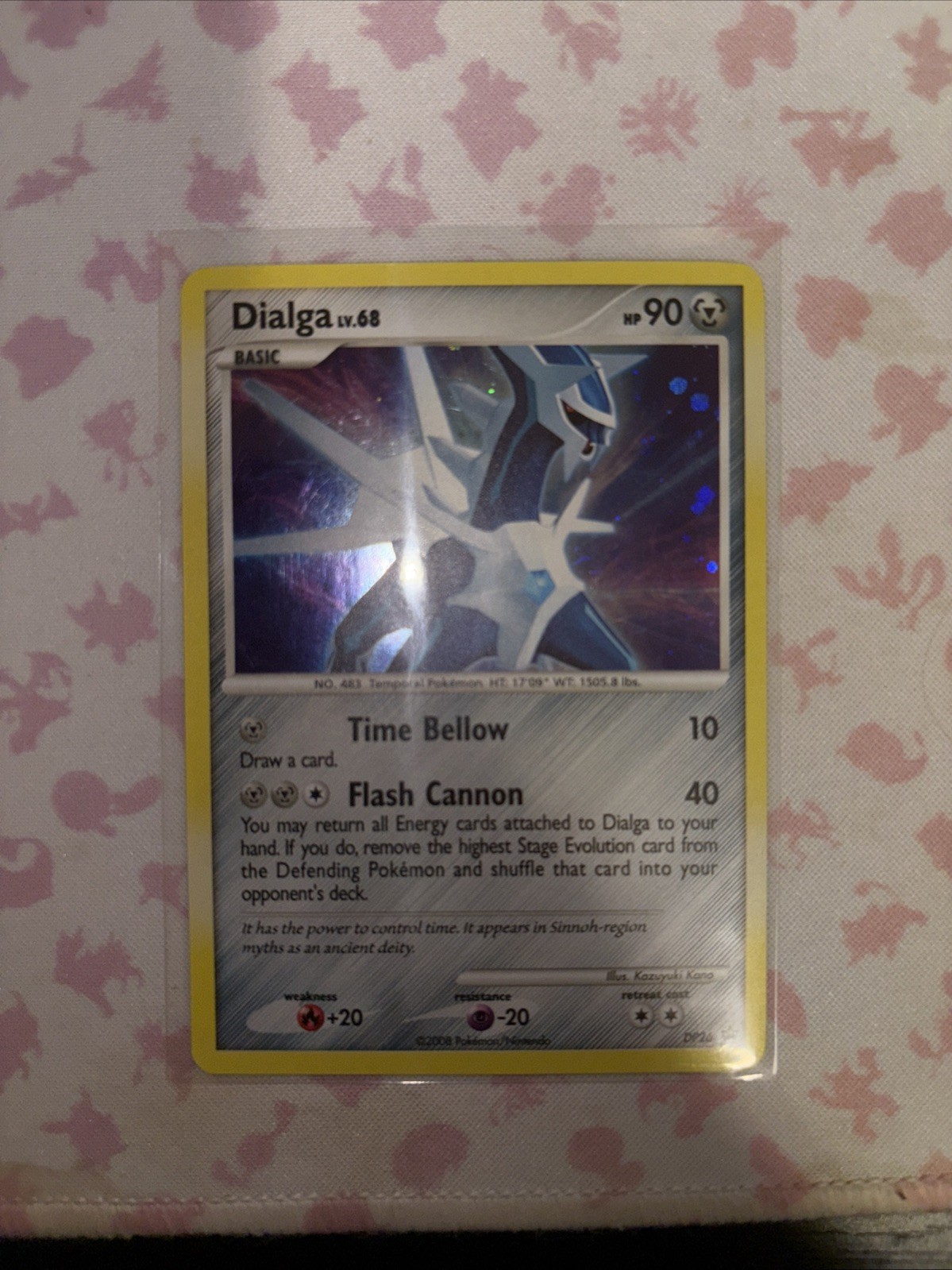 Pokemon TCG Dialga LV.68 Diamond & Pearl DP26 Holo Rare Black Star Promo MP