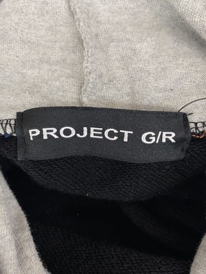 【PROJECT G/R】24fw 3 Layered Sweatshirt フーディ Other Brands Hoodie PROJECT G R 3 Layered Top 2 Cotton Black