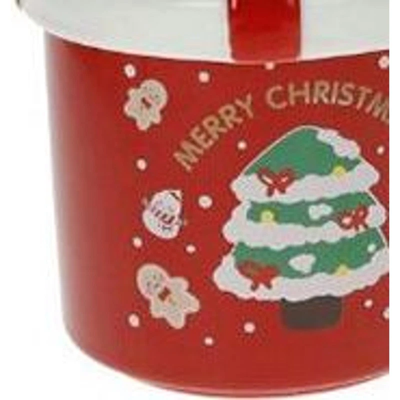 Mug Natale con Tappo e Cucchiaino Babbo Natale BRANDANI Ginger Rosso 400 ml, fotografia 5 di 9