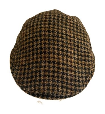 NWT SCHUMAN AND SULLIVAN VINTAGE HARRIS TWEED WOOL CAP MEDIUM