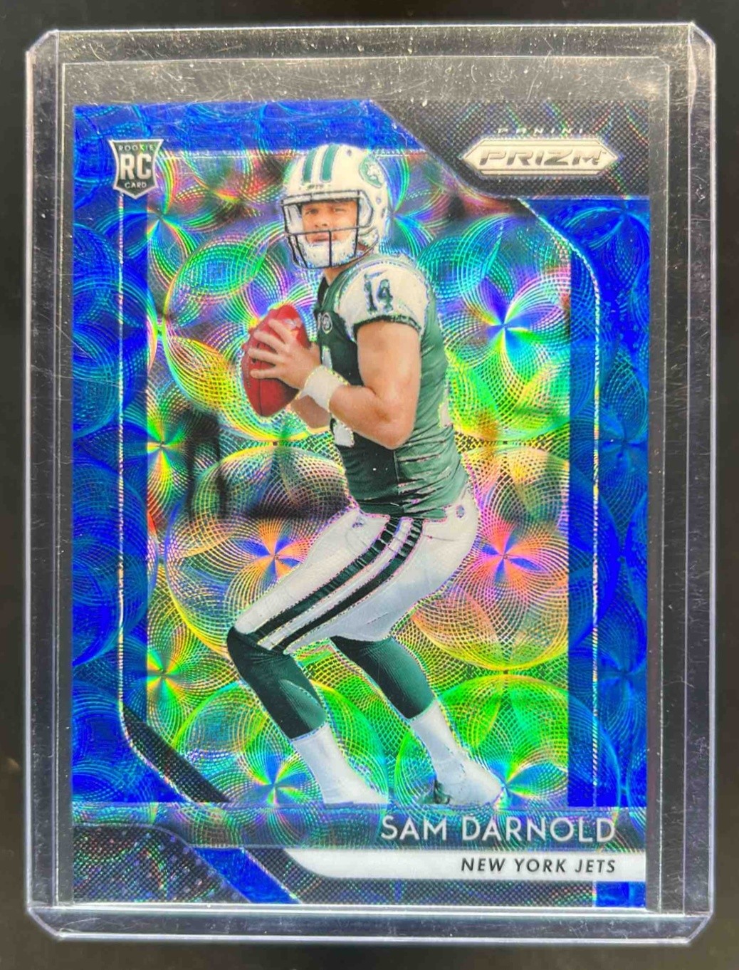 2018 Prizm Sam Darnold RC Blue Scope Rookie #23/99 Jets
