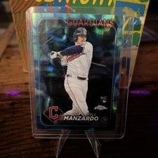 2024 Topps Chrome Update Kyle Manzardo Aqua & Blue Lava Lamp Ref /175 (RC)