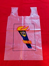 DDR Plastikt&uuml;te T&uuml;te Beutel Tasche Werbung Propaganda FDJ- DDR 35 Fackel