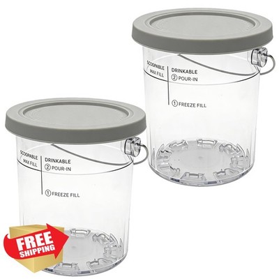 CXQ Gray Ice Cream Pint Container XL
