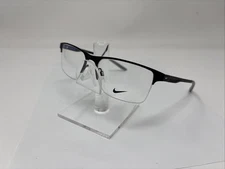 Nike 8045 004 57/17 140 Men’s Half Rim Black Eyeglasses A4059
