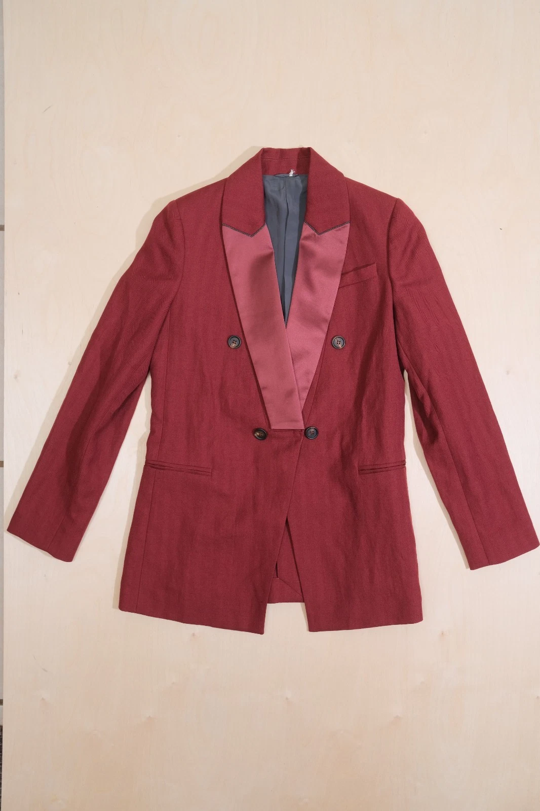 Brunello Cucinelli — Brunello Cucinelli women's Evening Jacket size 42 IT US 10 Virgin Wool & Linen