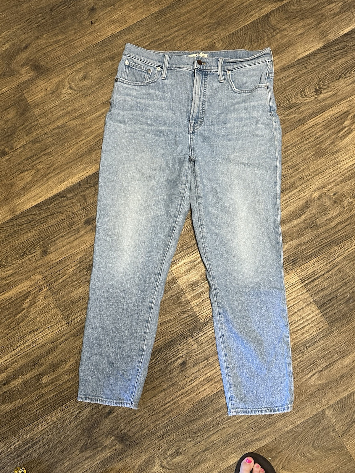 Madewell Perfect Vintage High Rise Jeans in Light Wash Blue Size 31