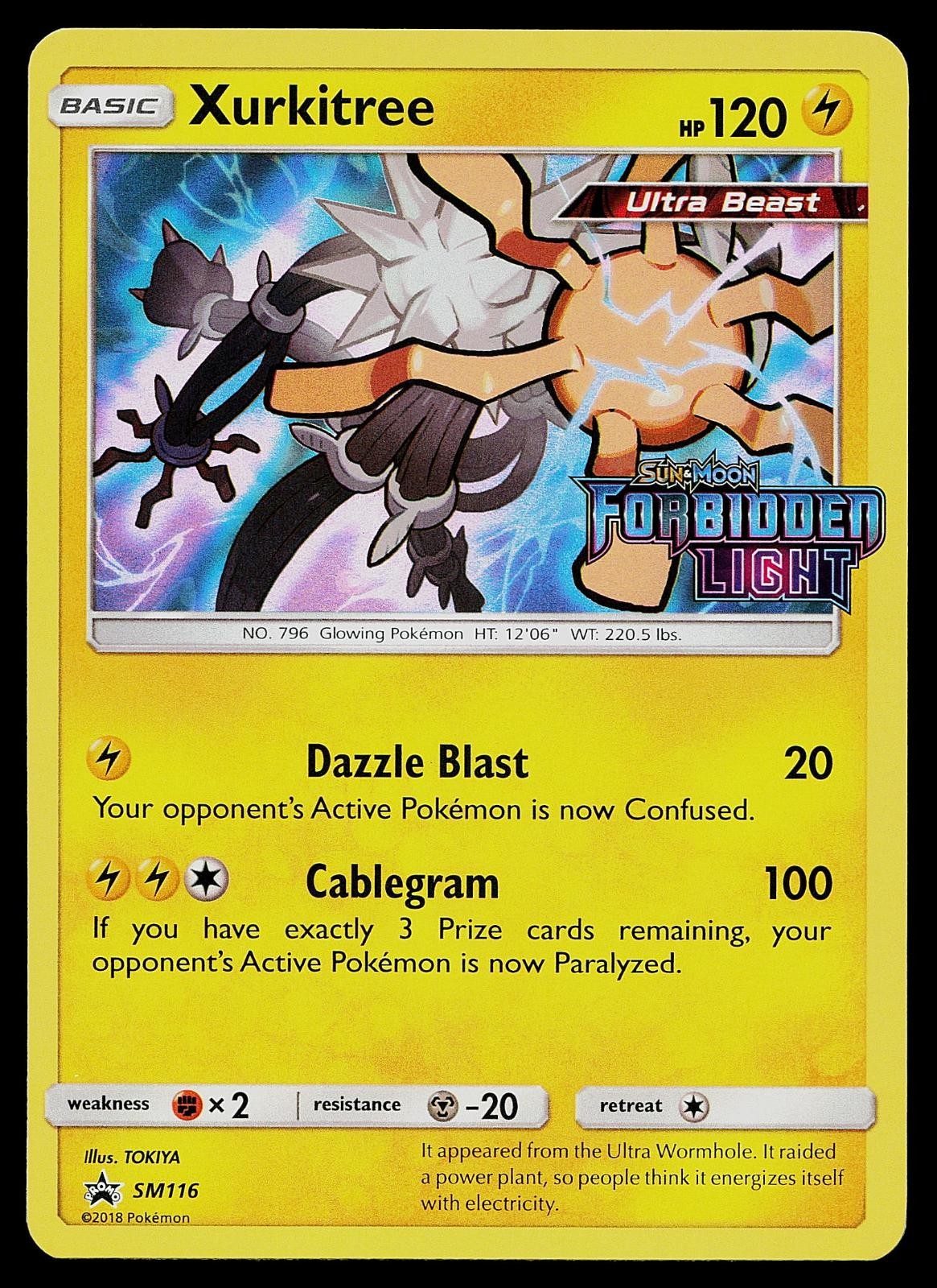 Pokemon Card - Xurkitree - (Prerelease) Sun & Moon Promo SM116 Holo Promo