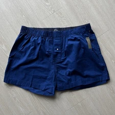 J Crew Mens Boxer Short In Garment Dyed Broken In Cotton Size XL Blue