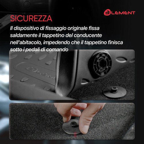 Tappetini in gomma 3D premium su misura per NISSAN Qashqai 2013-2020 4 pez. - Picture 8 of 9