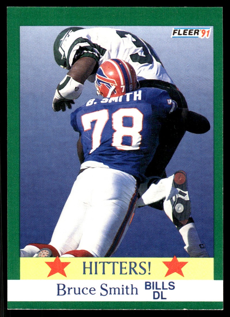 Bruce Smith 1991 Fleer #396 Buffalo Bills NFL READ FREE SHIPPING AutographDen
