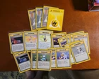 15 Base Set Trainers and 4 Energy Pokemon Card Lot Mixed WOTC Vintage