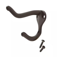 5PK Everbilt Closet Bathroom Oil Rubbed Bronze Finish Coat Hat Robe Hooks 15722