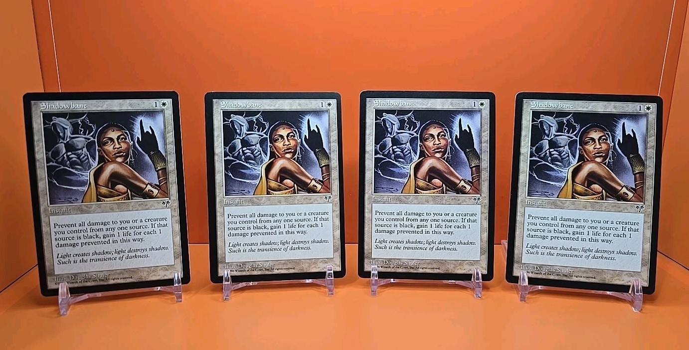 ⚪️⚪️⚪️ (4) 1996 MAGIC THE GATHERING SHADOWBANE MIRAGE UNPLAYED ⚪️⚪️⚪️