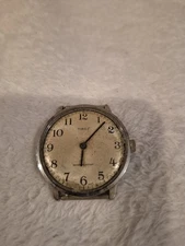 Vintage Timex Wrist Watch Face Damaged Non Working