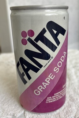 VINTAGE 1970s Fanta Grape Soda 12 oz Aluminum Pull-Tab Can Coca-Cola Co.