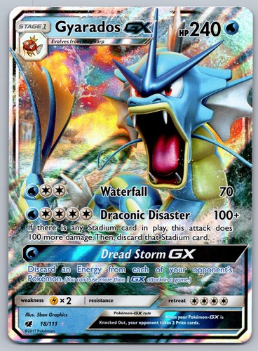 Gyarados GX Holo Ultra Rare SM - Crimson Invasion 18/111 NM