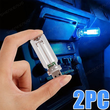 USB Glass Bottle Atmosphere Night Light Touch Switch Dimmable LED Blue Bulbs