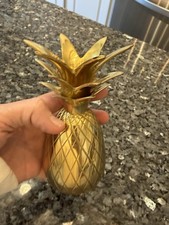 Brass Pineapple Candle Holder Decor Fruit Candles Tropical Fruit