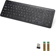 Awaygerous Wireless Bluetooth Keyboard, Number Pad, USB+BT Connection