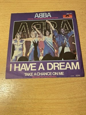 7'' ABBA * I Have A Dream/Take A Chance On Me(SPECIAL CHRISTMAS SOUVENIR EDITION)