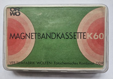 bespielte MC Kassette Musikkassette ORWO Filmfabrik Wolfen DDR K60 Magnetband