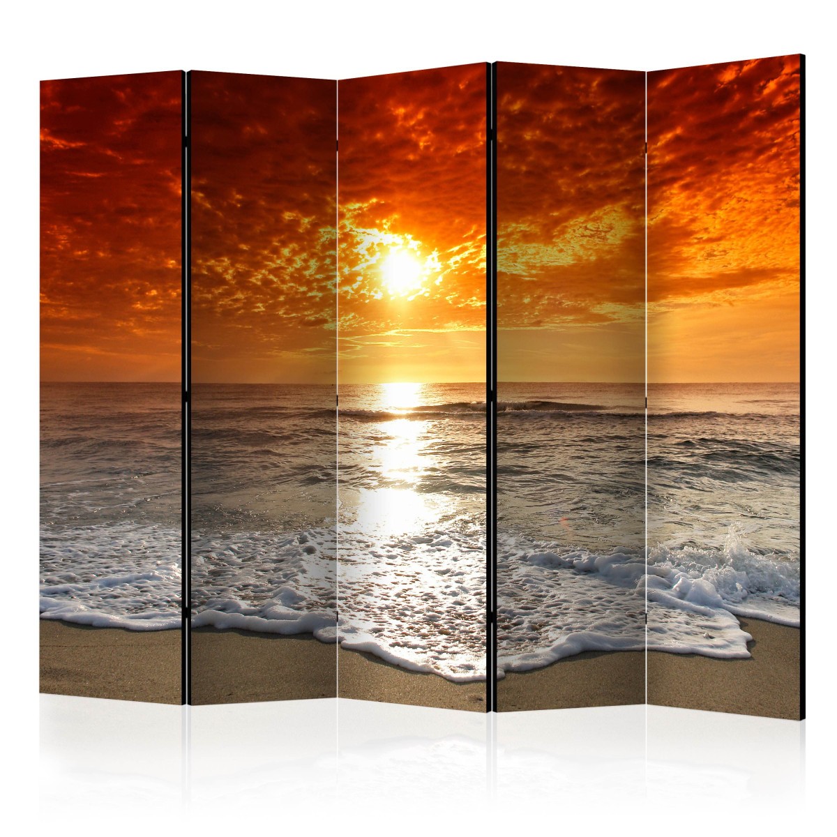 Paravent 5 volets Marvelous Sunset 172x225cm en toile intissée