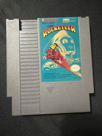 Lot of 5 Original NES Games Simpsons Rocketeer Elevator Action Top Gun PAC-Man