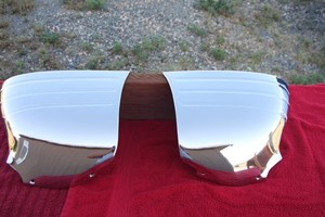 1951 1952 Chevrolet 2 Door Pair Original Gravel SHIELDS Stone Guards