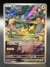 Pikachu 173/165 Illustrazione Rara SV: Scarlatto e Viola 151 Holo Pokemon TCG - NM