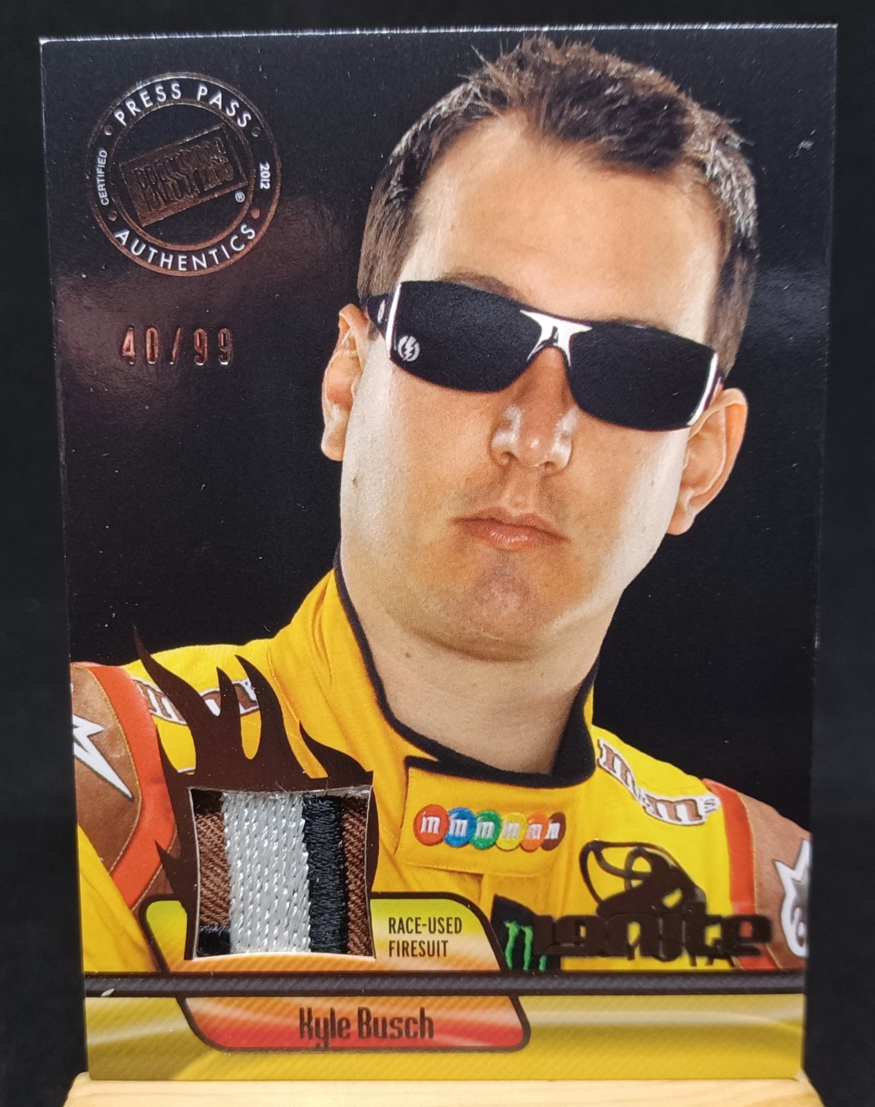 Kyle Busch 2012 Press Pass Authentics #40/99 4 COLOR  FIRESUIT