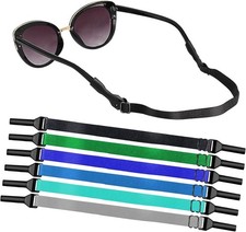 Adjustable Glasses Strap-6 Pack No Tail Eyeglass Straps Eyewear Retainer Sport U