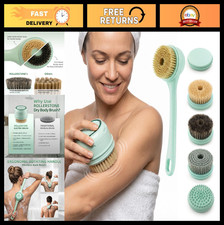 5-in-1 Electric Dry Brushing Body Brush for Lymphatic Drainage Cellulite, Wate