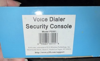 X-10 Model PS561 Wireless Voice Dialer Security Console