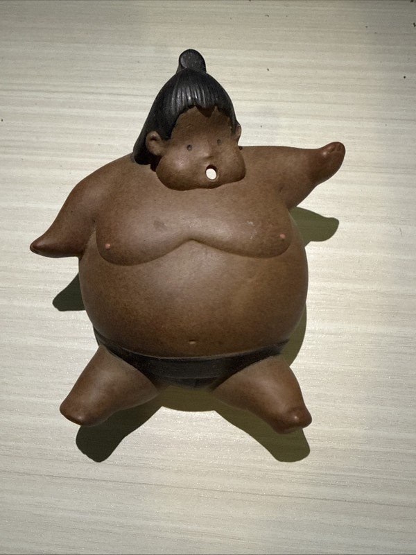 Sumo Wrestler Incense Burner For Cone Incense Mouth Hole Ashtray Smoker
