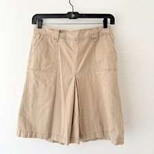 GAP Jeans Khaki Skirt Size 10 High Waist A-Line Utility Pockets Y2K 2005 Vintage