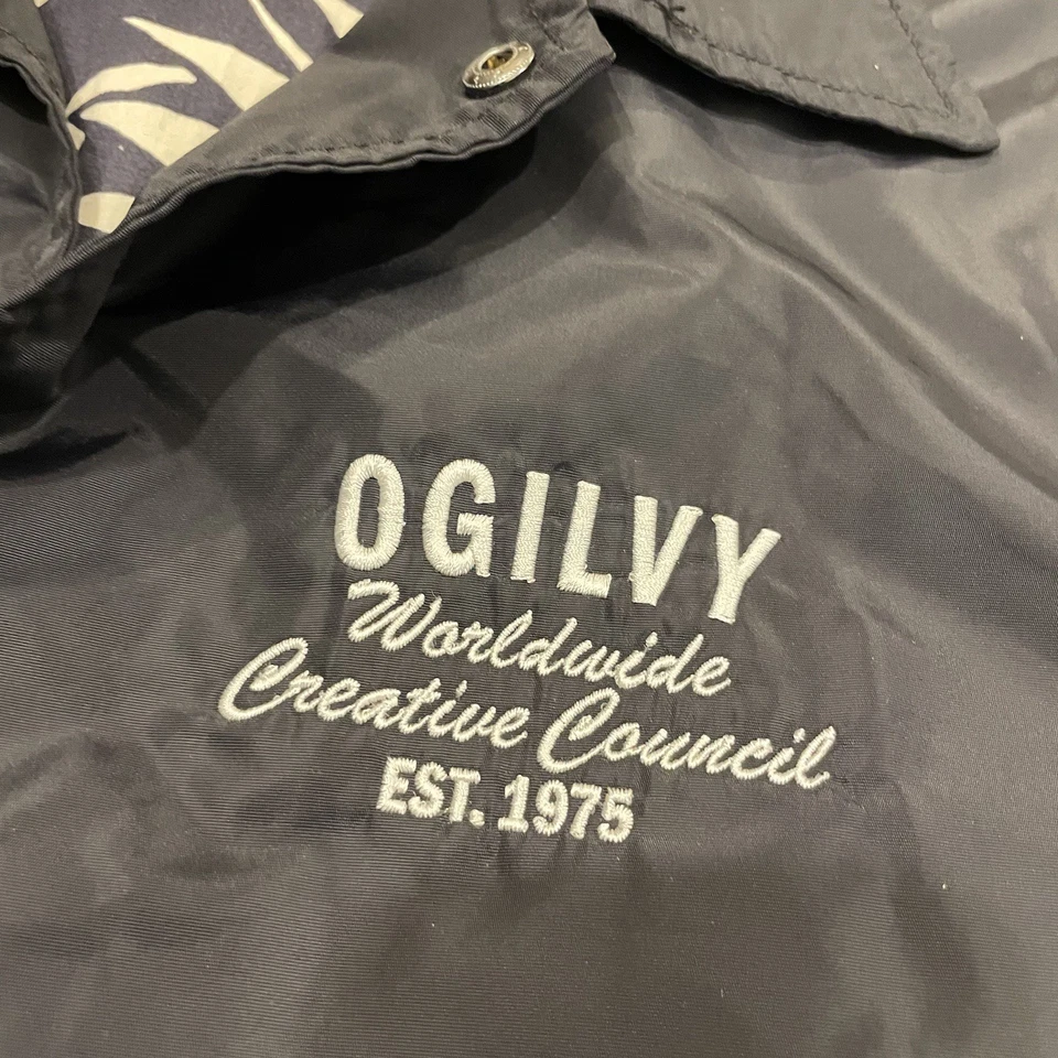 Birdwell Beach Britches Coach’s Jacket Mens M Floral Lined Windbreaker Logo - Image 3 of 4