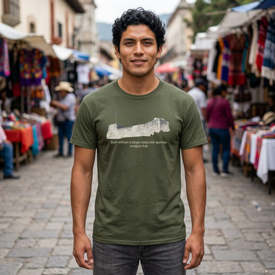 Monument Graphic Tee    Built Without a Corporate Sponsor  History Shirt