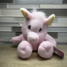 Retired Precious Moments Tender Tails Pink Farm Pig Piggy Piglet Beanie With Tag