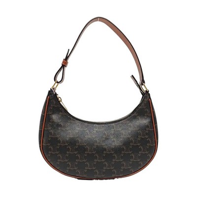 CELINE AVA Handbags Leather Brown Free Shipping | Duties Paid