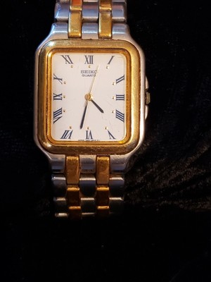 Vintage Seiko 7N01-5009 Gold \u0026 Silver two tone MENS DRESS WATCH QUARTZ |  eBay