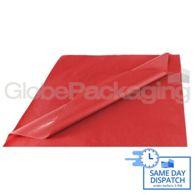 100 BLATT BURGUNDER SÄUREFREIES SEIDENPAPIER 500mm x 750mm *HOCHWERTIG*