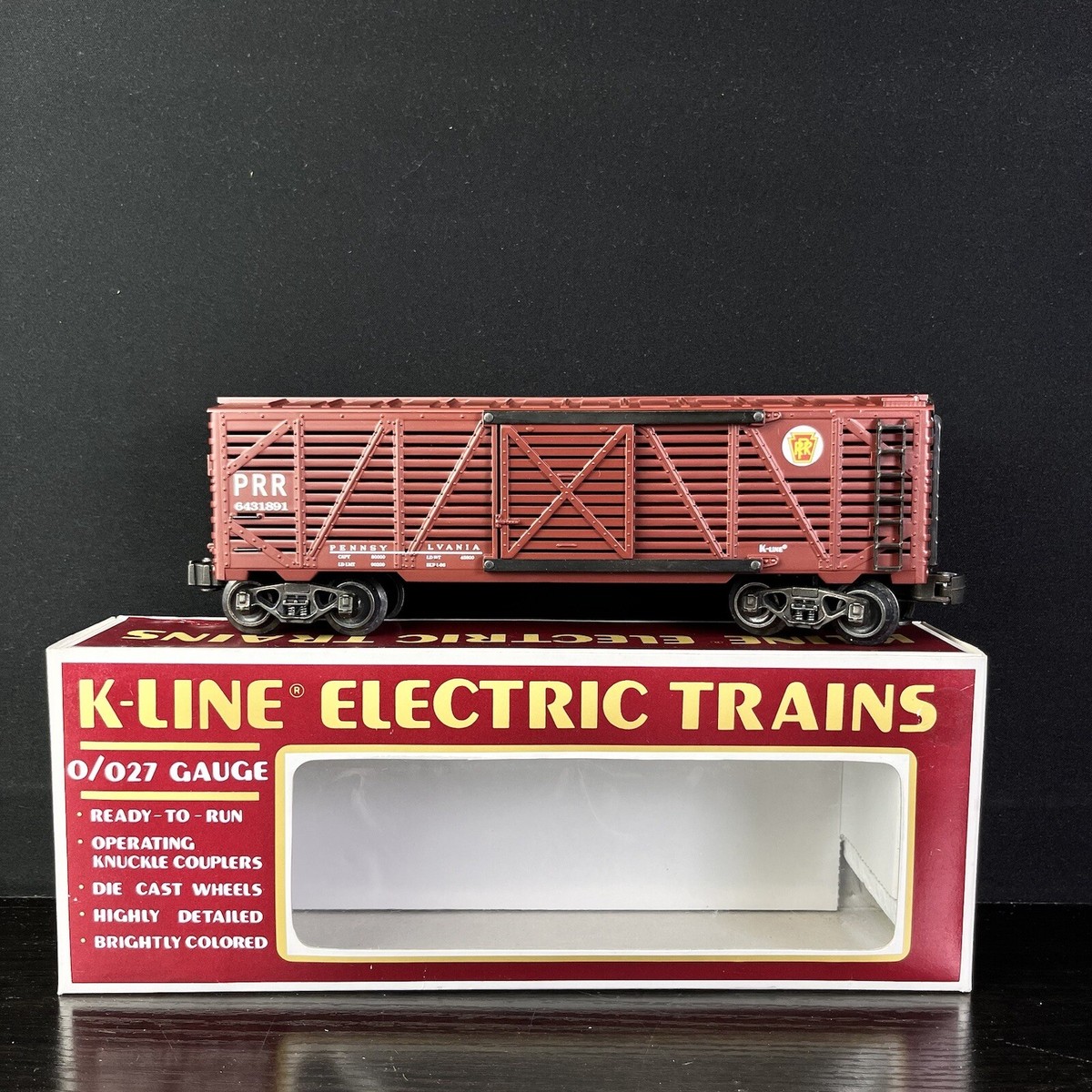 K-Line O Scale PRR Classic Stock Car #K643-1891 New In Box | eBay