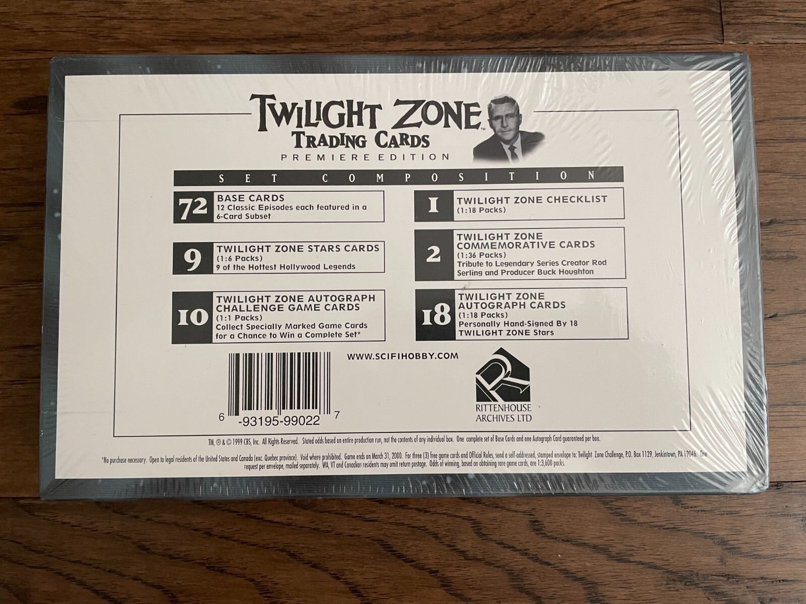 1999 RITTENHOUSE TWILIGHT ZONE PREMIERE EDITION FACTORY SEALED BOX - Picture 3 of 4